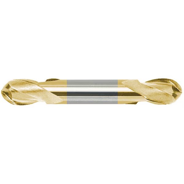 1/4x1/2x1/4x2-1/2 4FL Ball Double End Stubmill, PowerT, Mastercut Tool, Mfr#: 202-222-2